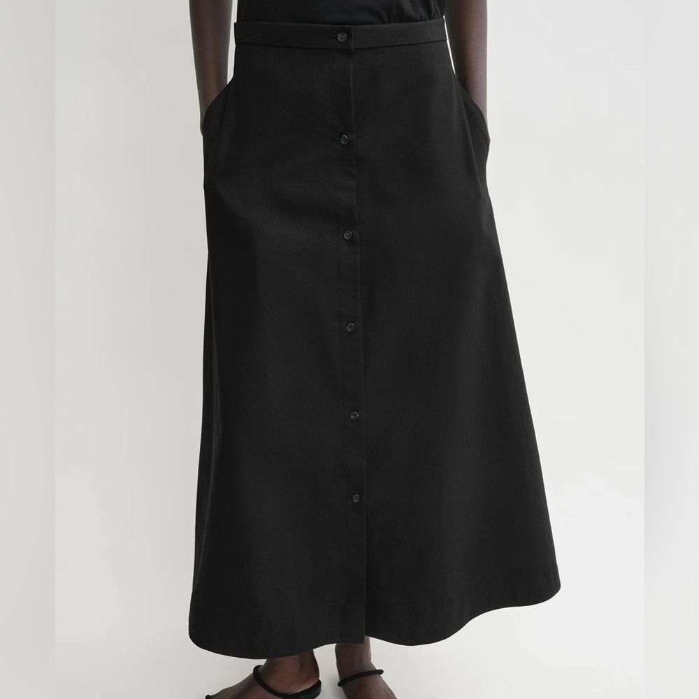Toteme Black Maxi Skirt
